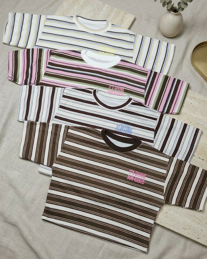 Remera Wafle con Lineas - Imagen 2