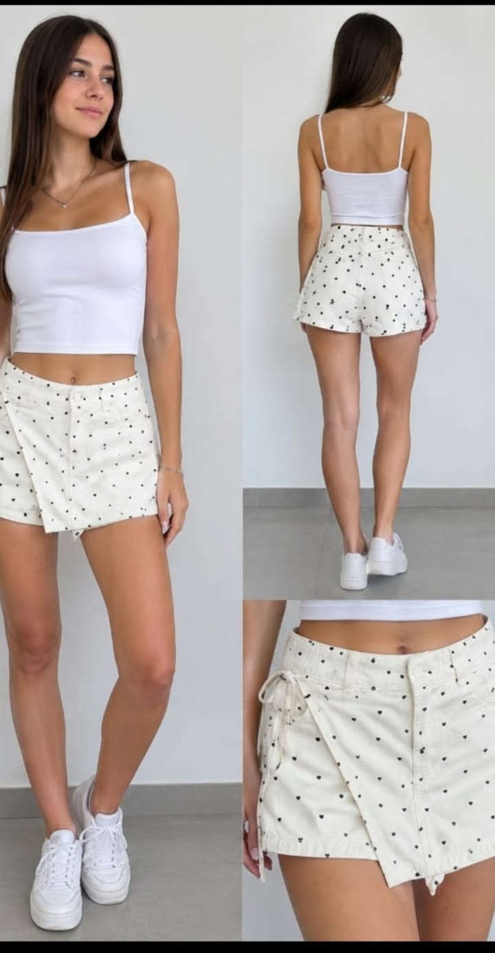 Short Pollera  con Lazo - Imagen 2