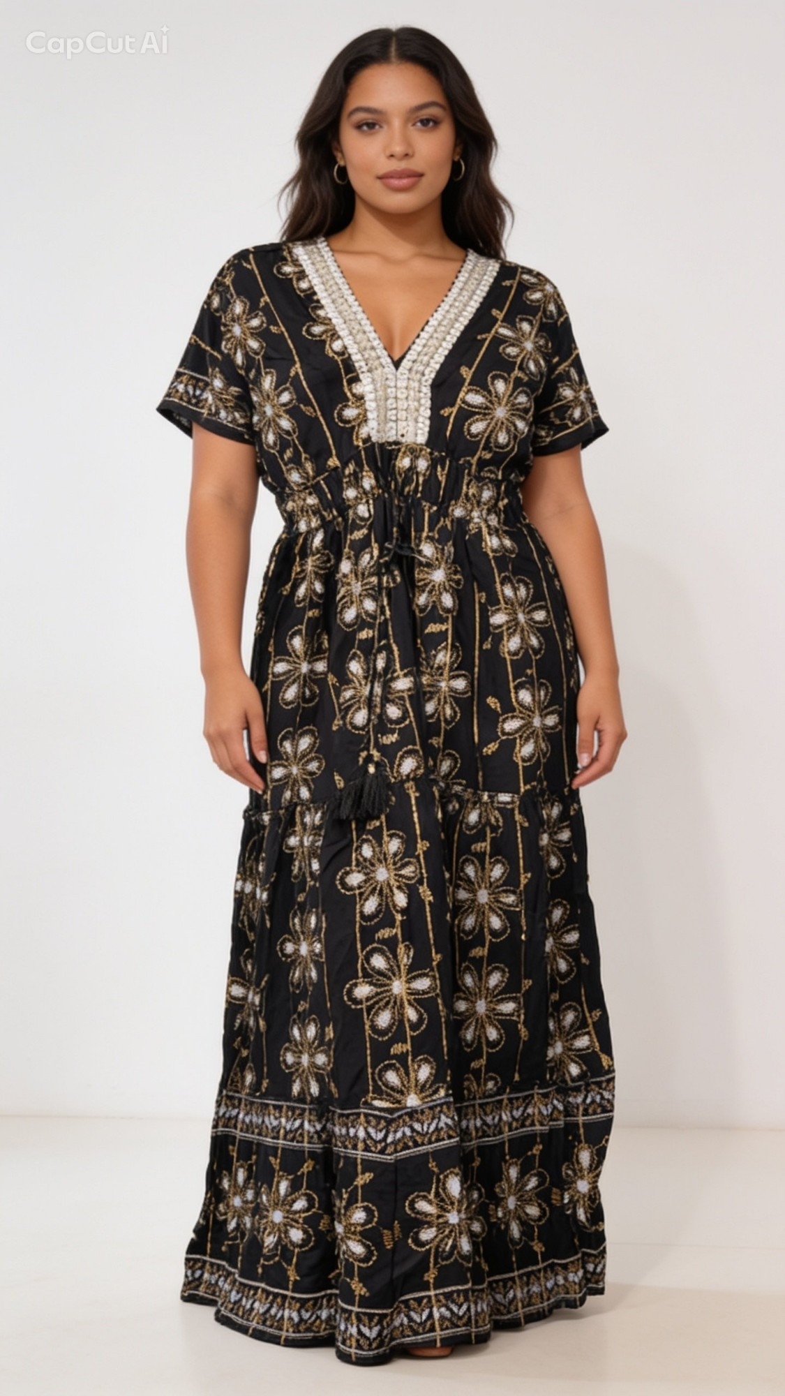 Vestido de Lino con Lurex - Imagen 2