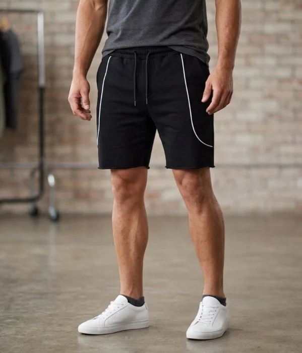 Short Algodon Rustico con Lineas