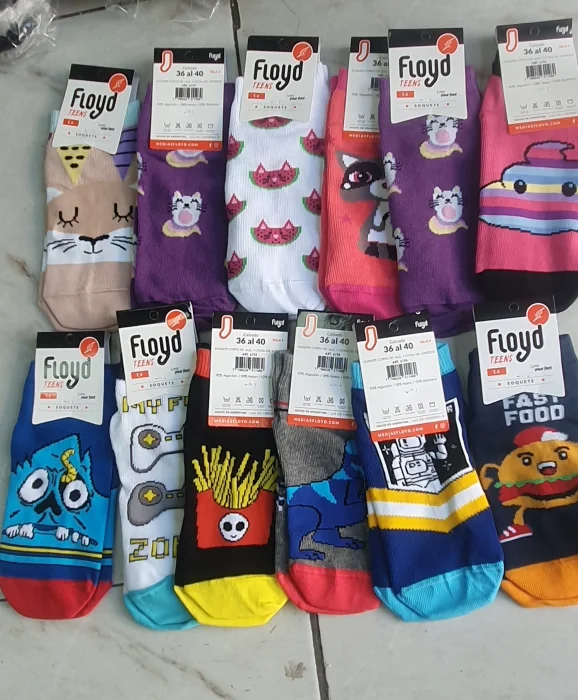 "floy Art.61t4 Soquete Corto Algodón Estampados