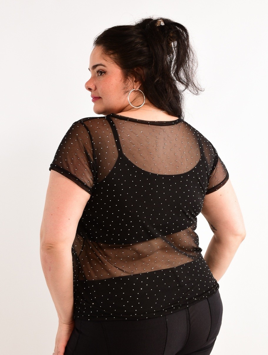 Remera Tul Stras Curvy - Imagen 2