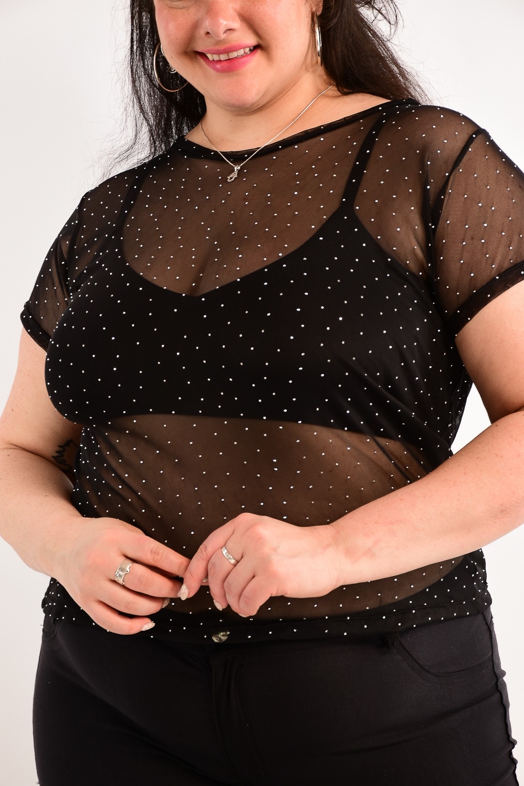Remera Tul Stras Curvy - Imagen 3