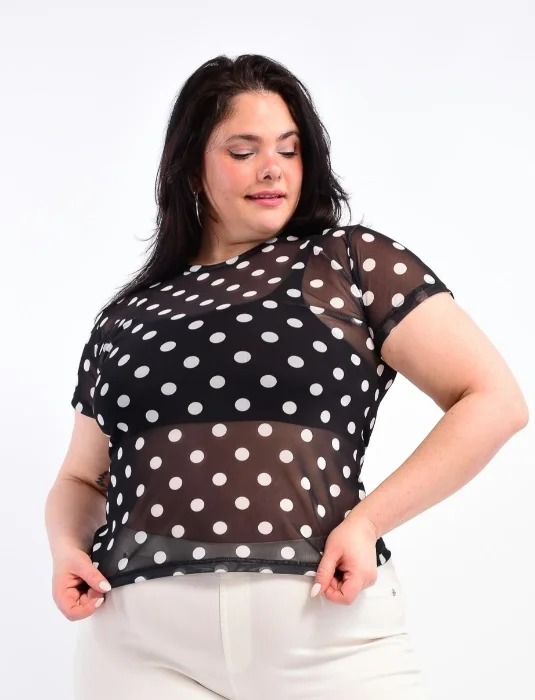 Remera Tul Lunar Curvy