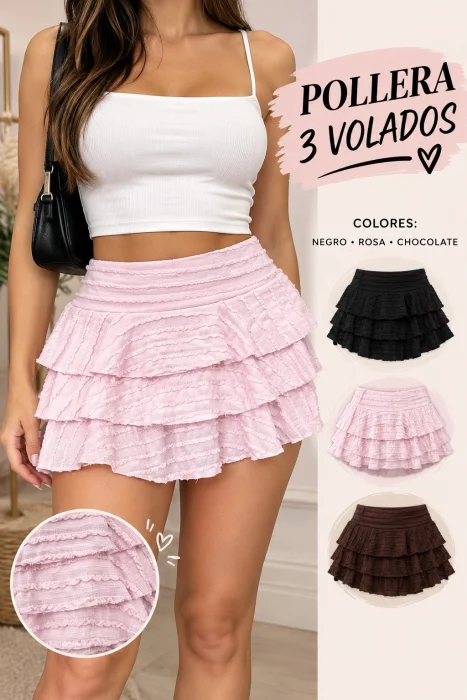 Pollera con Short