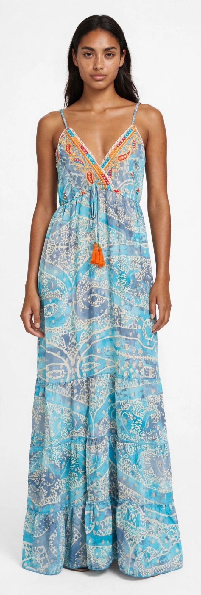 Vestido Boho Indu Bordado - Imagen 2
