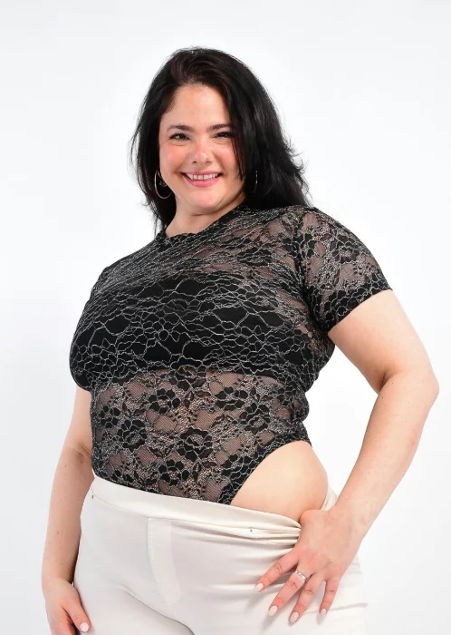 Body Encaje con Brillo Curvy