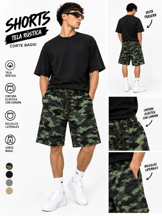 Bermuda Camuflada Verde