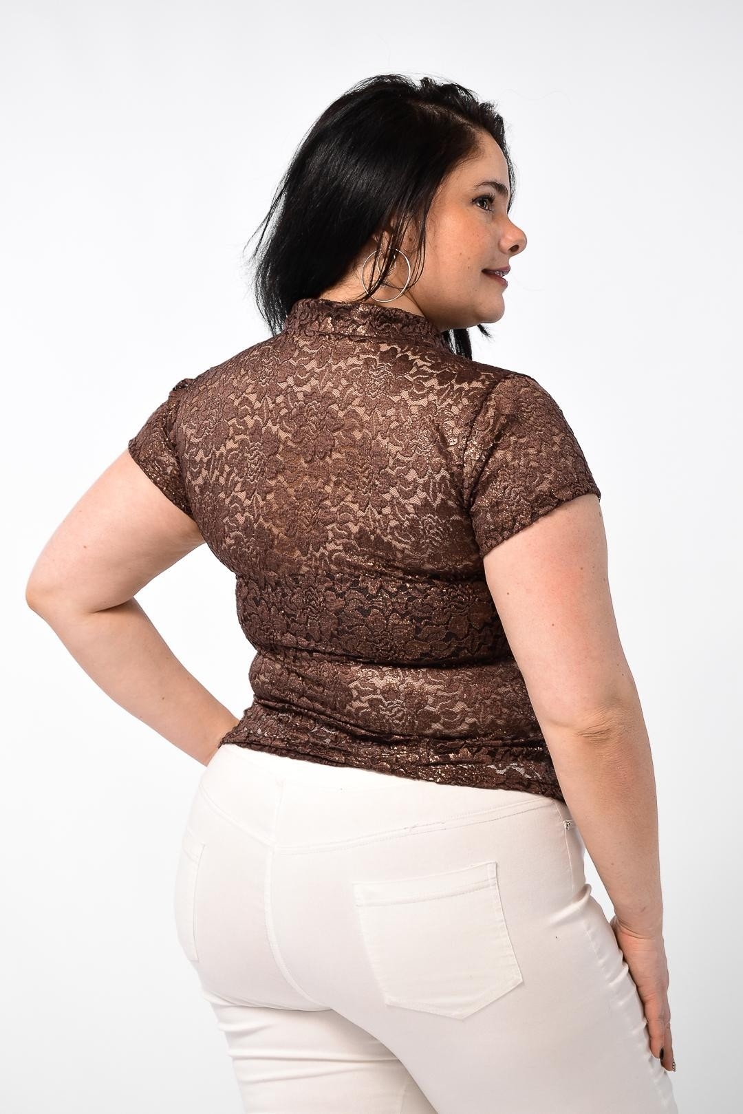 Remera Encaje Foil Curvy - Imagen 2