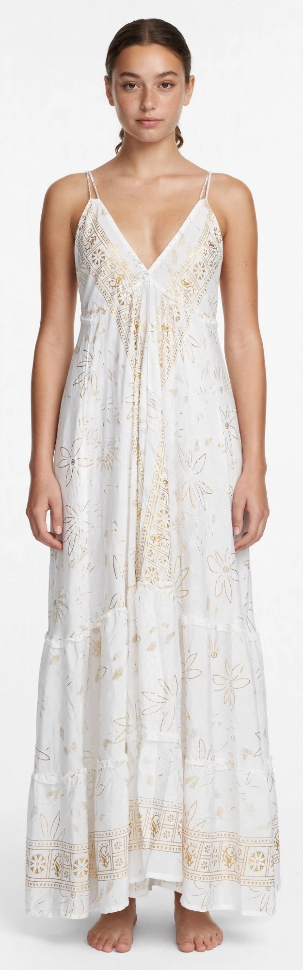 Vestido Boho  Seda  Indu - Imagen 3