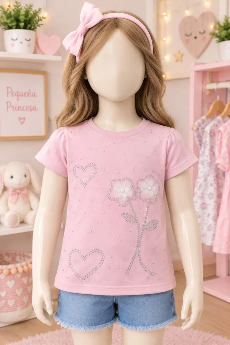 Remera con Strass