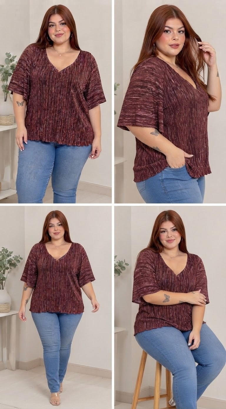 Blusa Plisada - Imagen 2