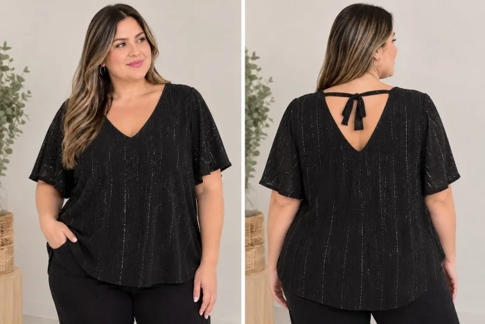 Blusa de Bambula con Brillos