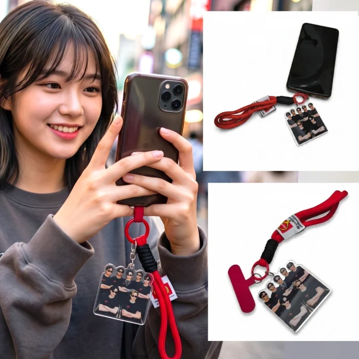 Llavero Bts con Correa para Celular, World Tour Arirang