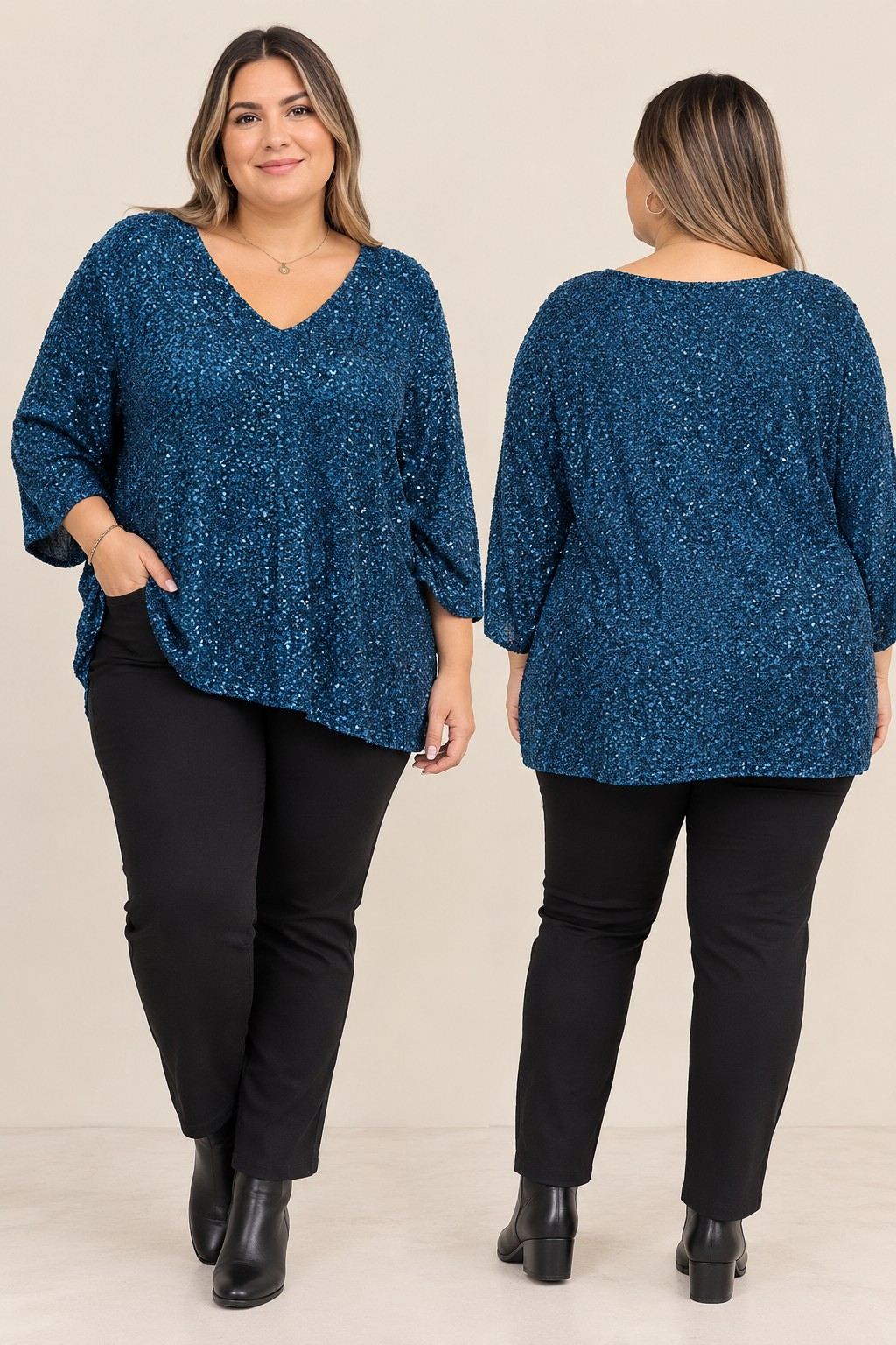 Maxi Blusa con Lentejuelas - Imagen 2