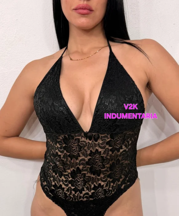 Body Musculosa Encaje Foil