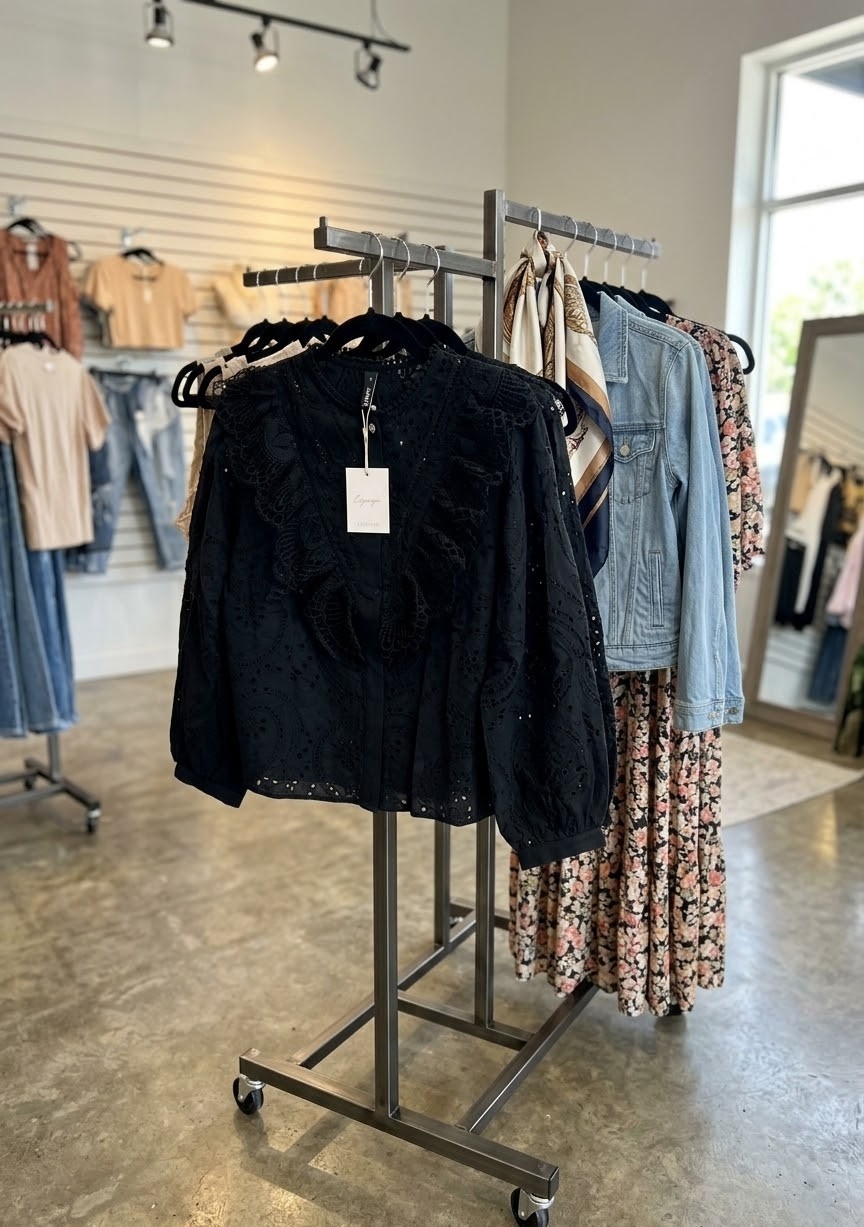Blusa en Broderie Algodón - Imagen 3