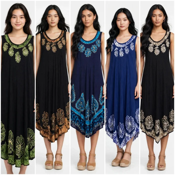 Vestido Indu Bordado Boho