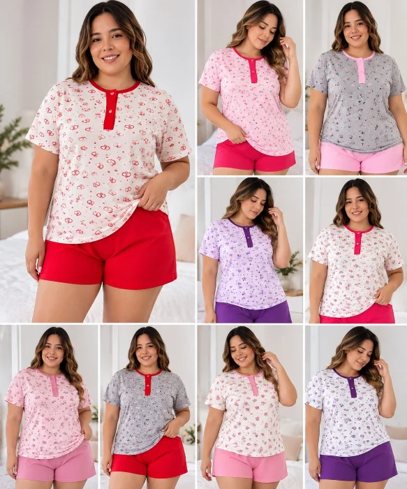 Pijamas Dé Dama con Chort  Especial