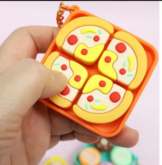 Llaveros Antiestres Tecla Tipo Clicker Comida, Navidad, Juguetes Virales