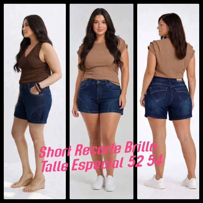 Short Recorte Talle Especial