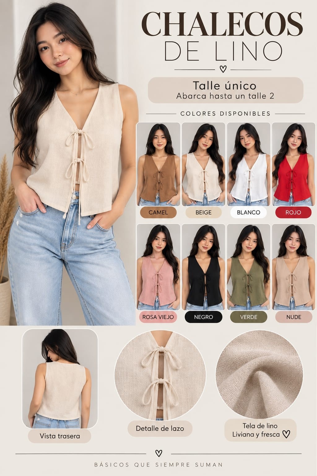 Chaleco de Lino - Imagen 2