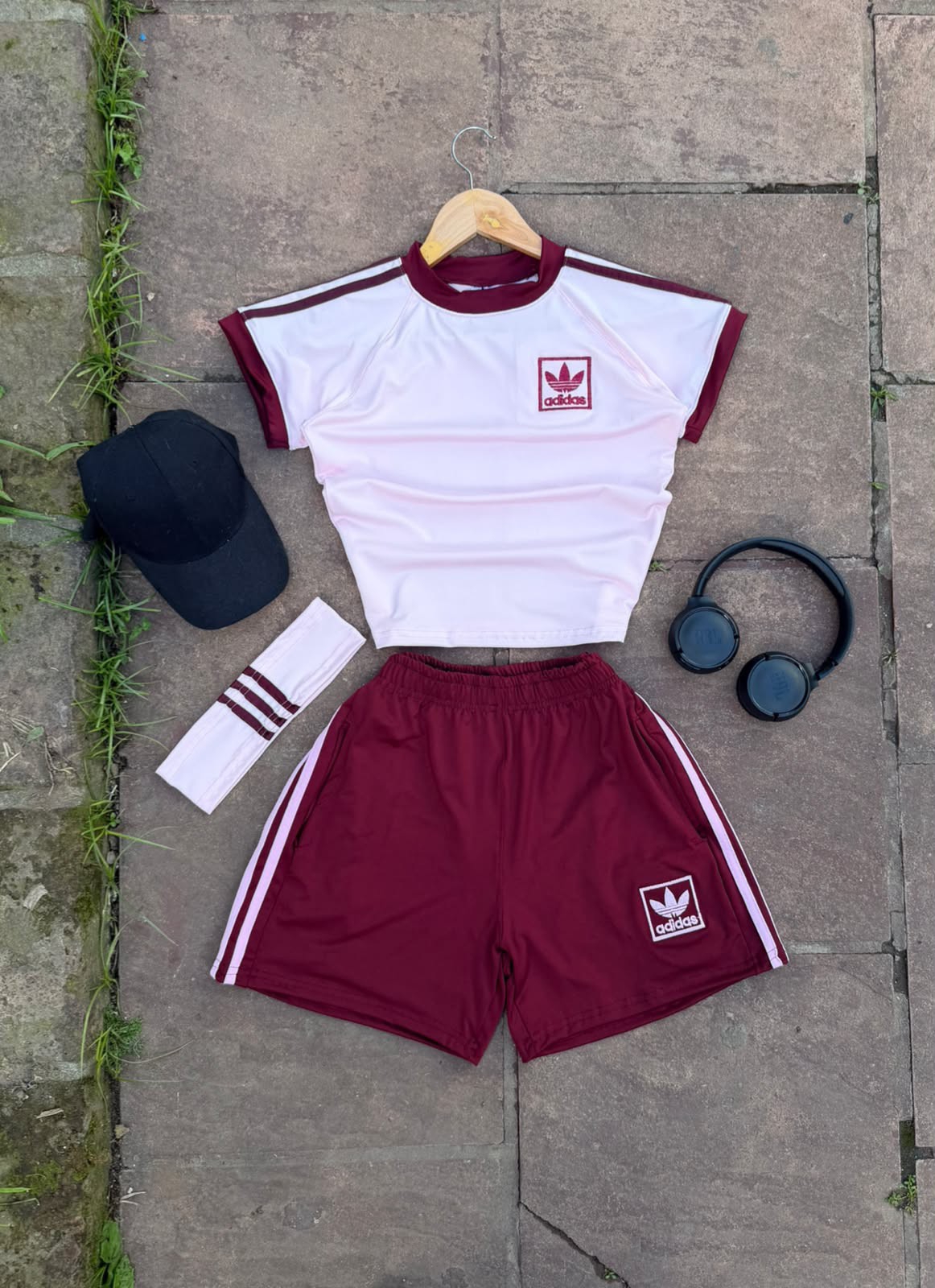 Set Adi Urban Retro (remera/short/vincha a Juego) - Imagen 2