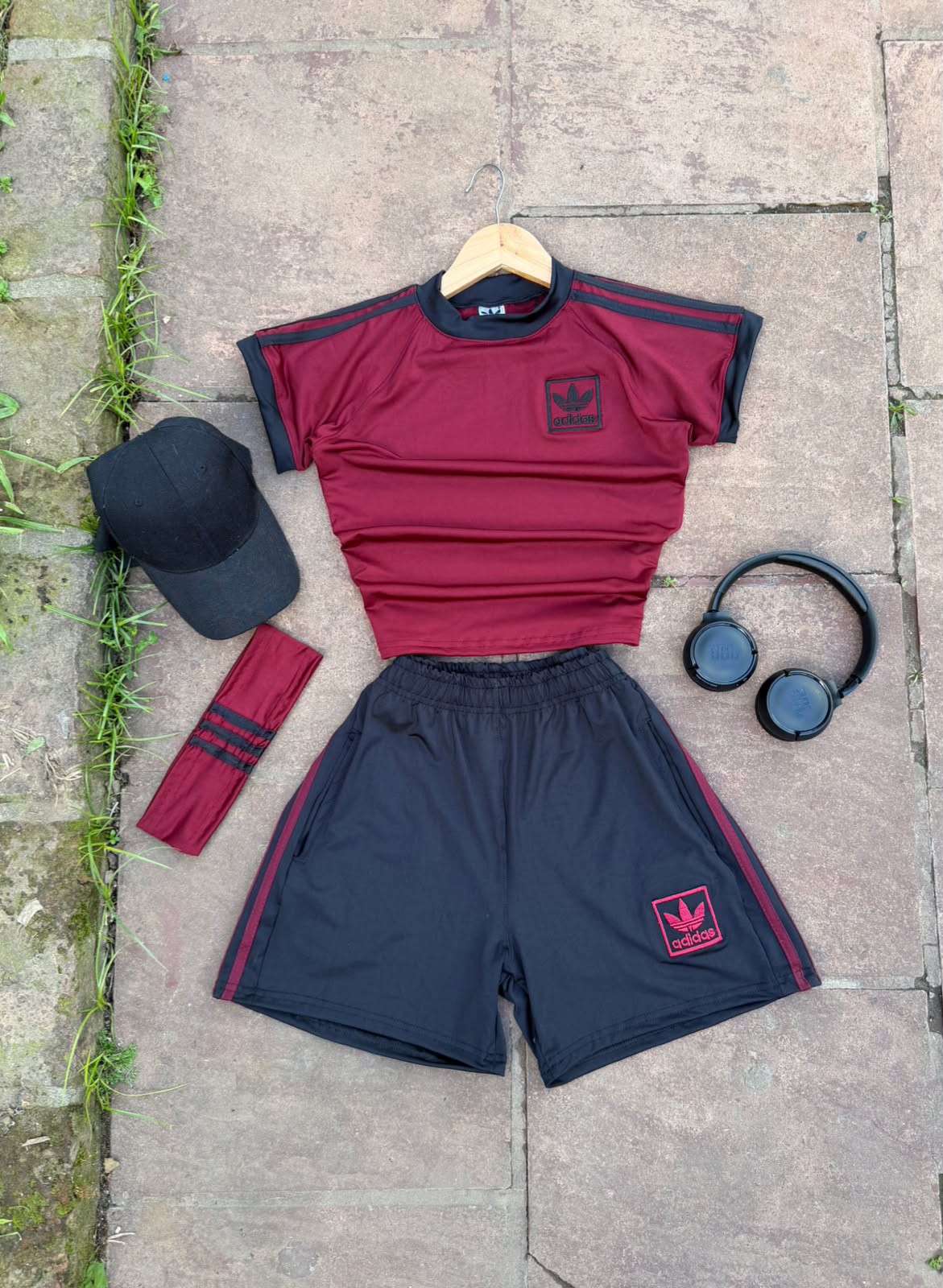 Set Adi Urban Retro (remera/short/vincha a Juego) - Imagen 3