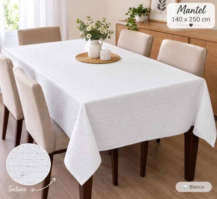 Mantel Liso 140x250