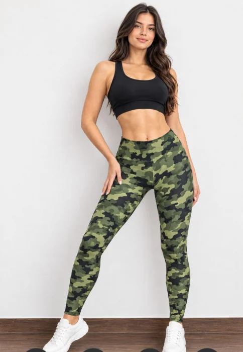 Calza Camuflada Color Verde