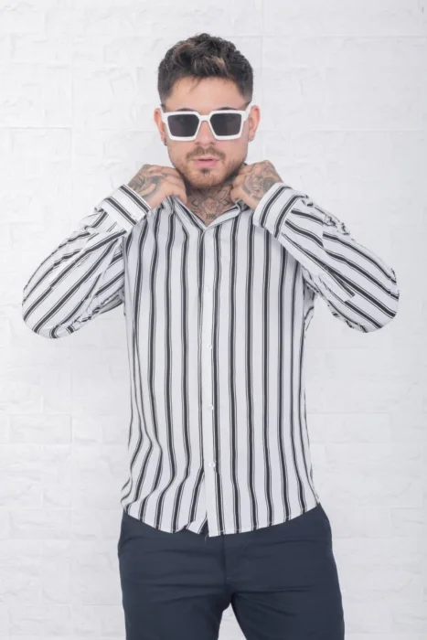 Camisas Slim Fit Rayadas