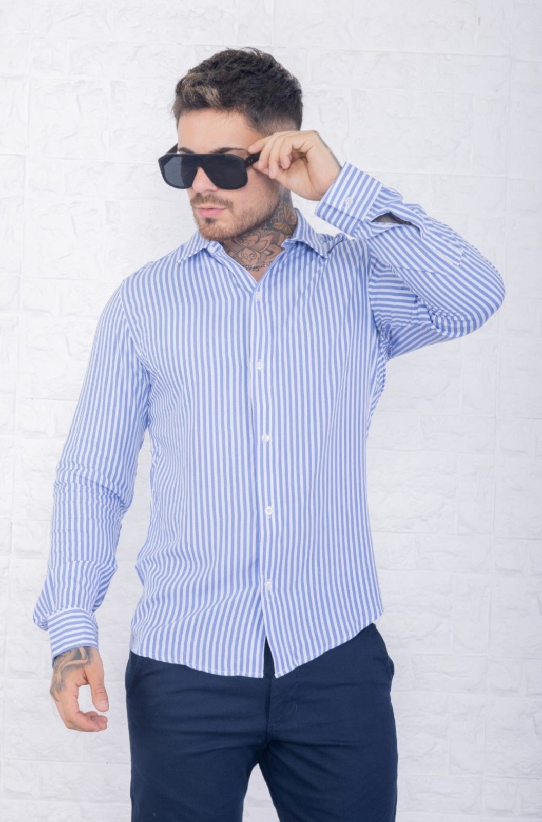 Camisas Slim Fit Rayadas - Imagen 2