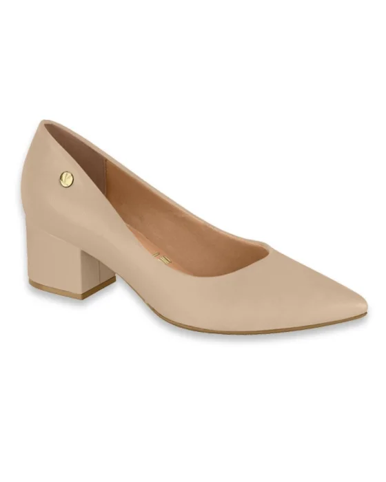 Stiletto Beige Taco Cuadrado Vizzano