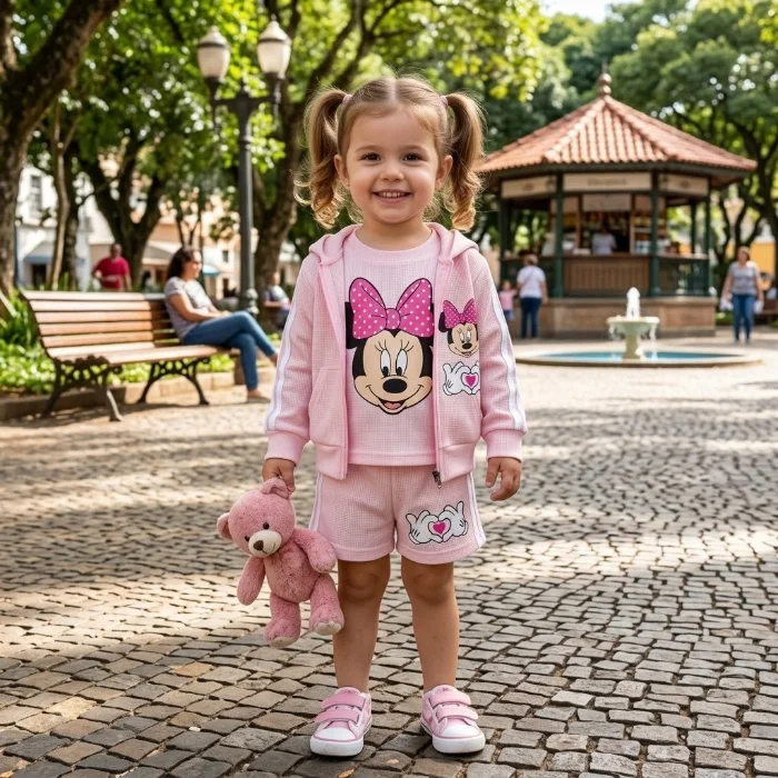 Combo Tres Piezas Campera + Remera + Shorts