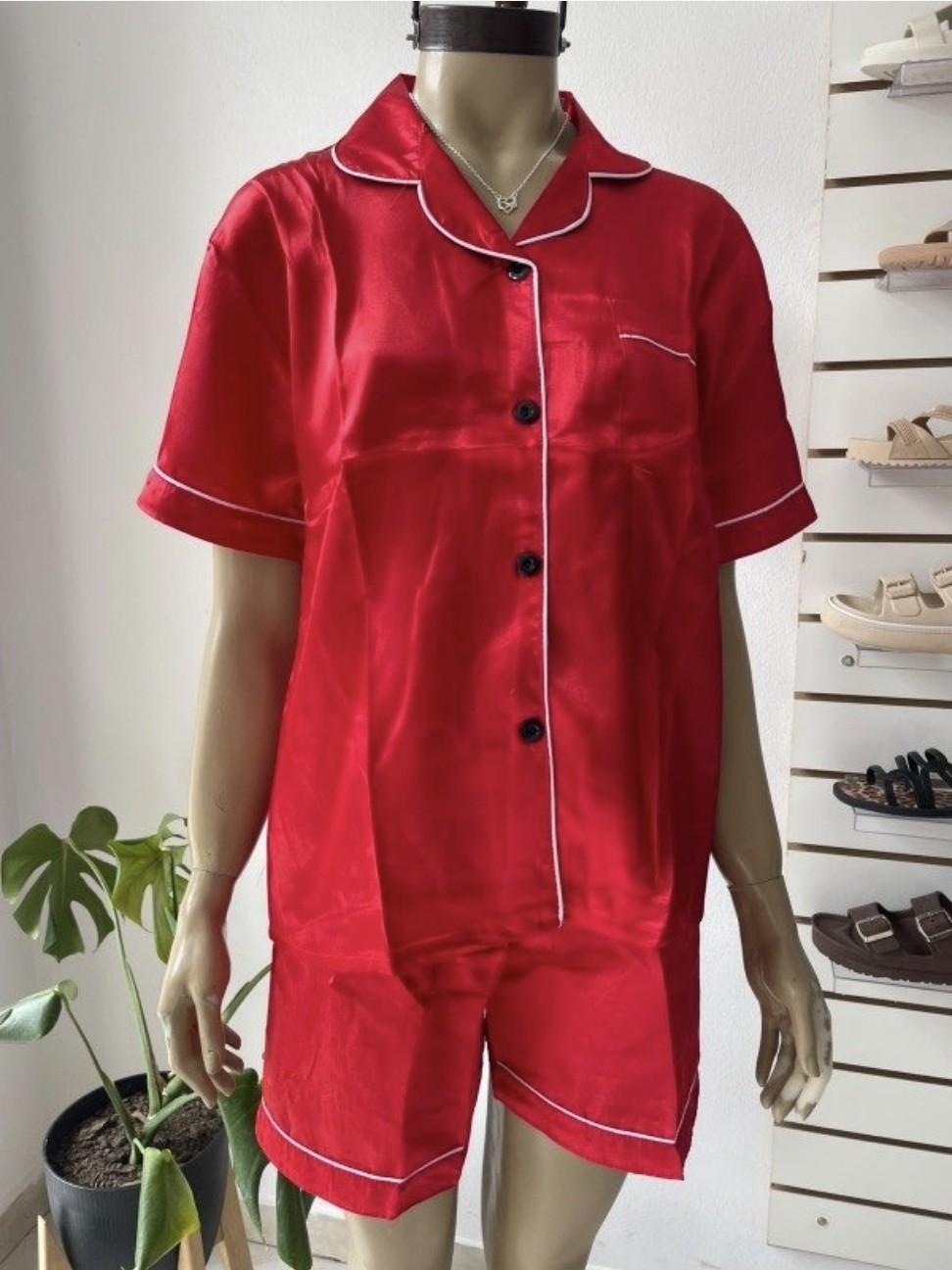 Pijama Camisero Saten - Imagen 2