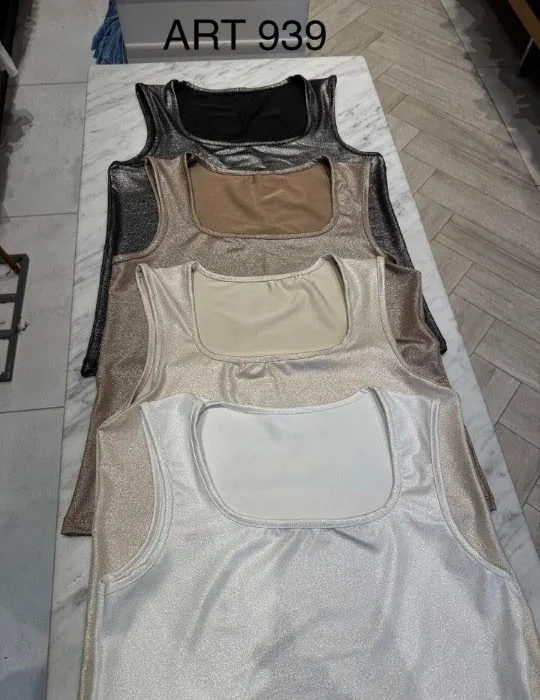 Musculosa Fibra con Foil
