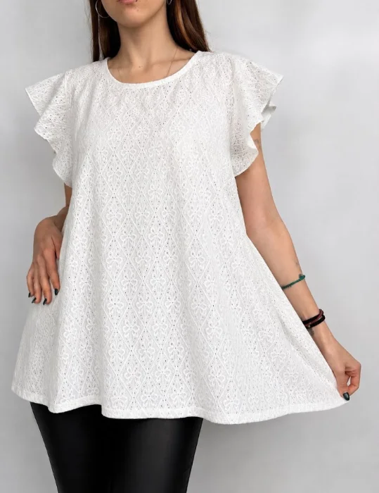 Maxi Blusa de Broderie