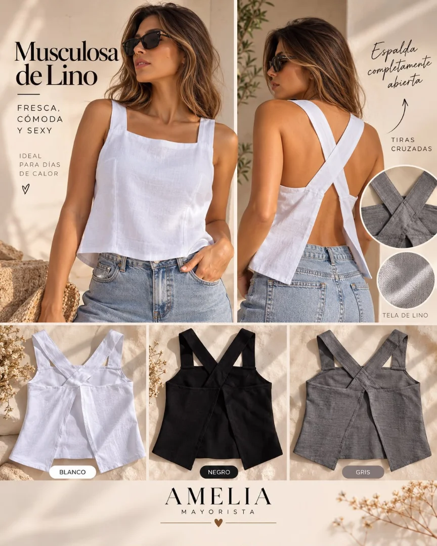 Musculosa Lino - Imagen 1