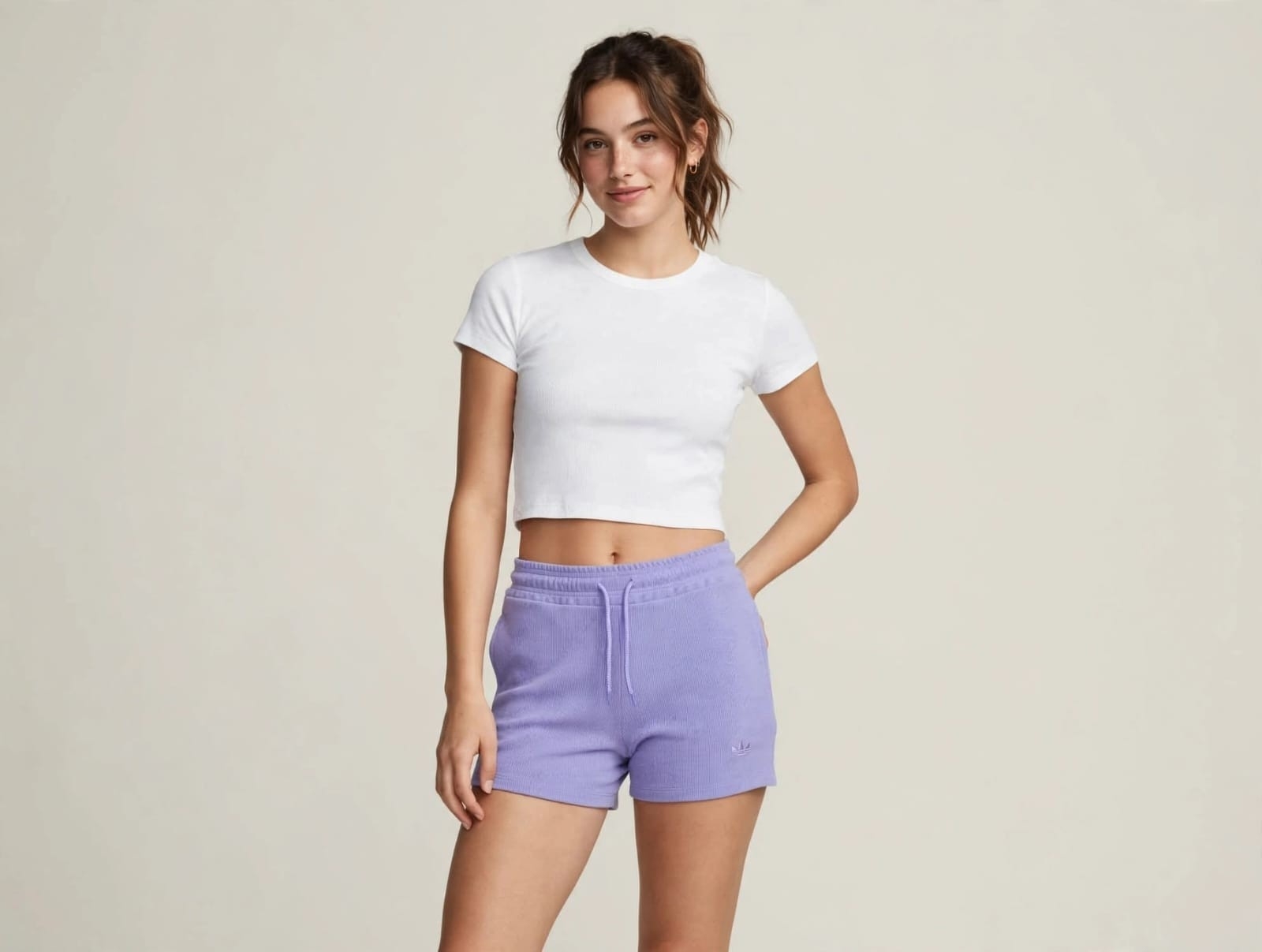 Short Adid.as Morley Vintage Bordados - Imagen 6