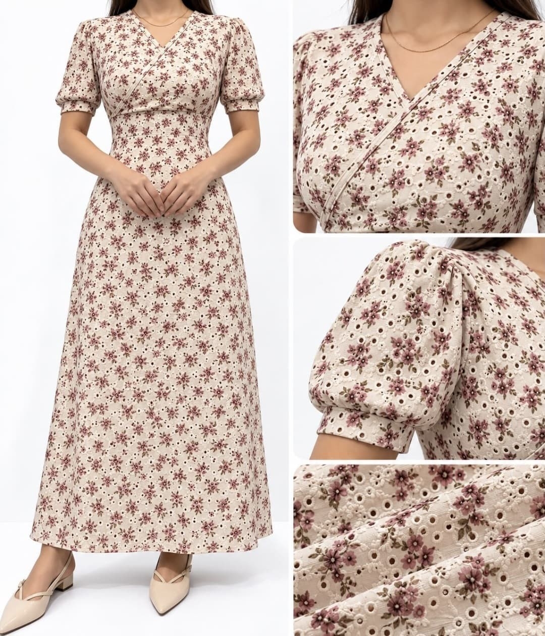 Vestido Broderie Dama - Imagen 3