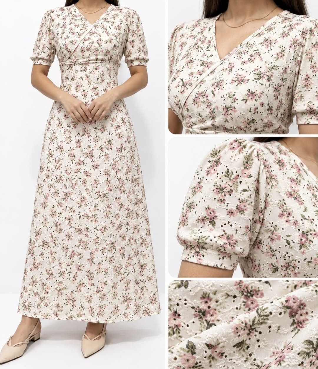 Vestido Broderie Dama - Imagen 4