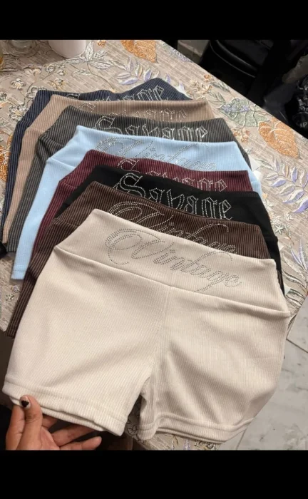 Shorts con Strass Elastizado