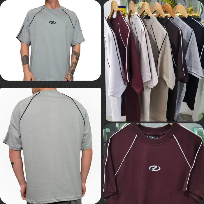 Remeras Boxy Fit con Venas