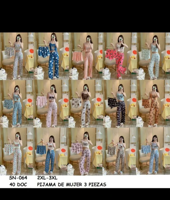 Pijama 3 Piezas Art 064