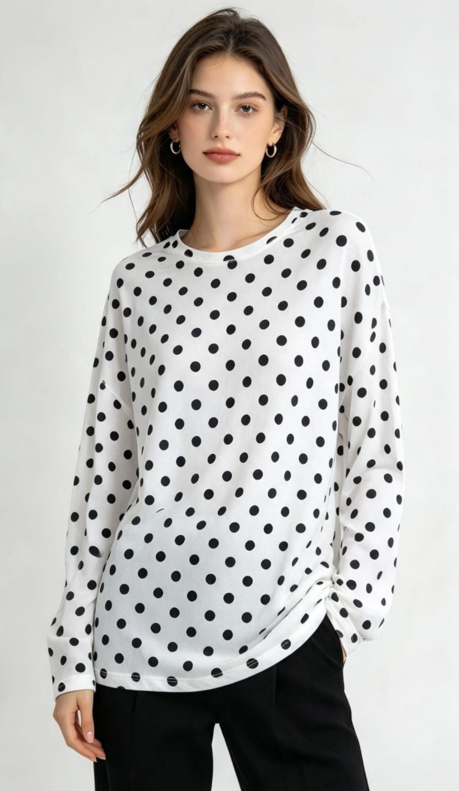 Camisetas de Algodon con Lunares - Mujer - Imagen 3