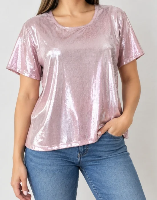 Remera en Evase Brilloso Talle 4..5..6..7..8