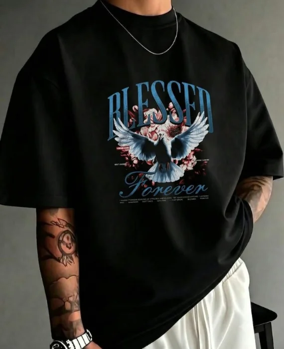 Remera Over Blessed Forever