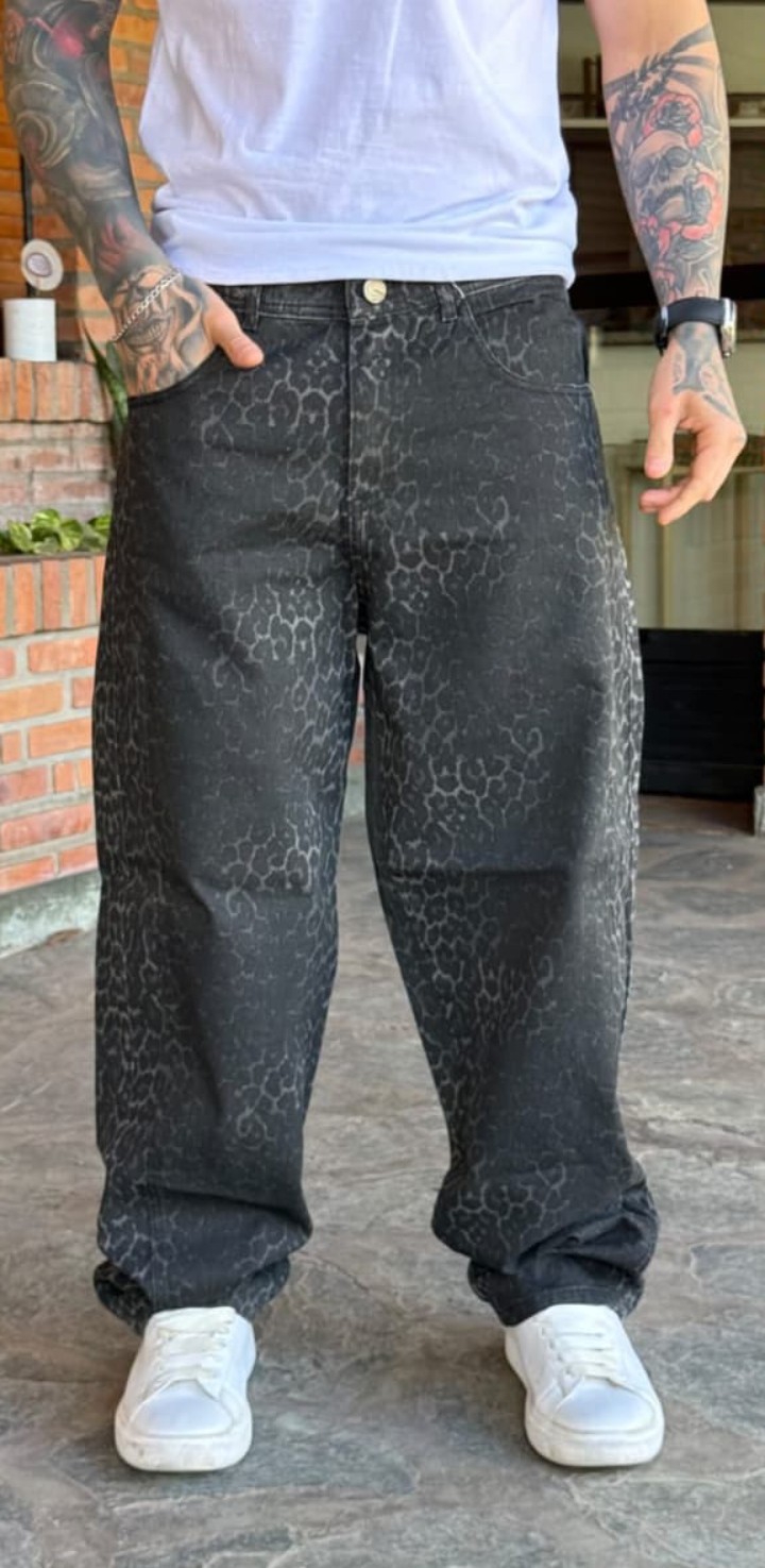 Baggy Animal Print Negro - Imagen 2