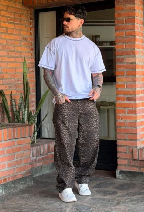 Baggy Animal Print Choco