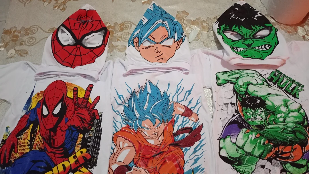 Remera C/mascara Algodon Peinado - Imagen 2